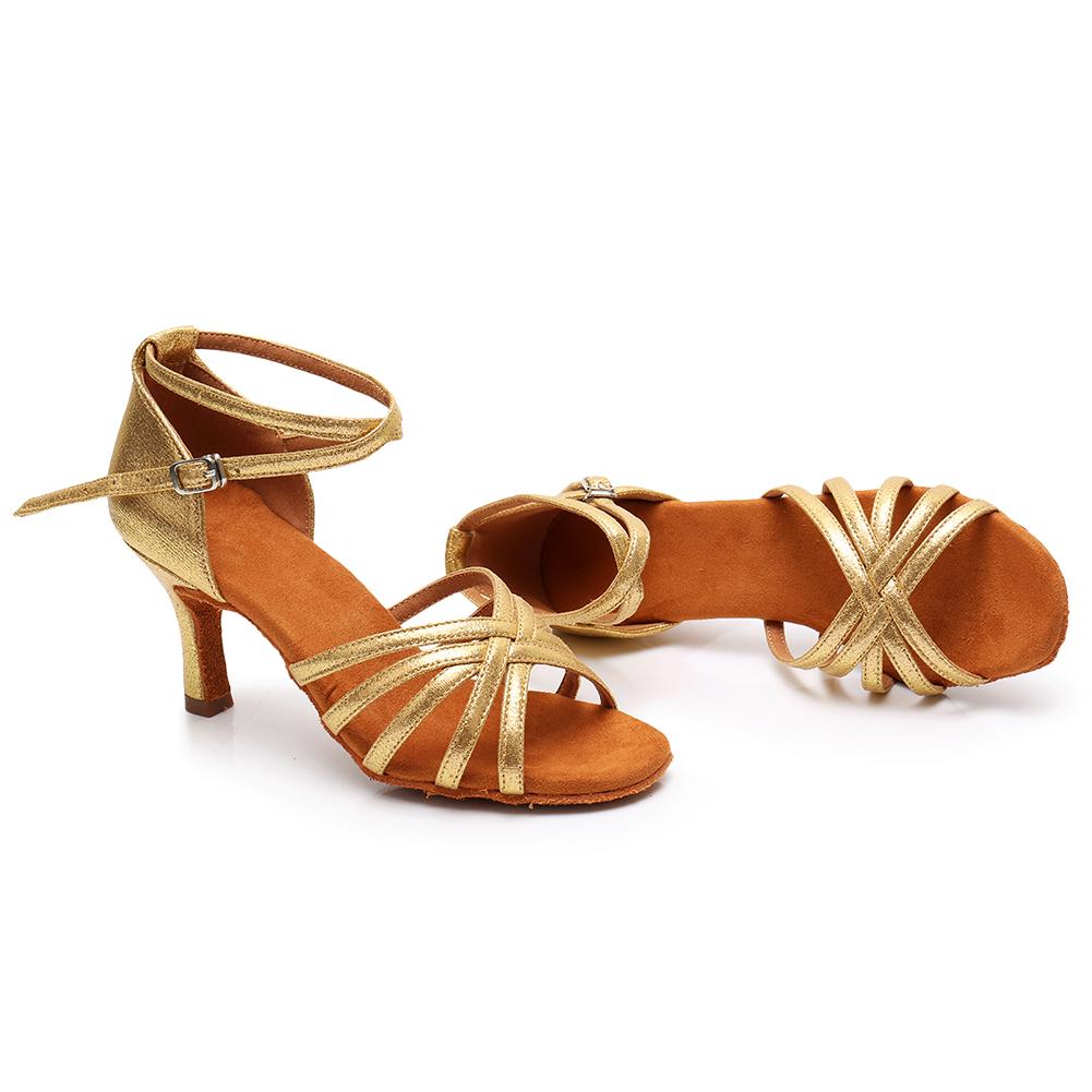 Latein Tanzschuhe Damen Damen Hoher Absatz Tango Salsa Ballroom Standard Tanzschuhe Absatz 7cm Indoor