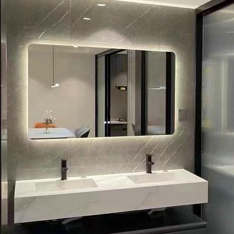 Modern Minimalist Multifunctional Smart Bathroom Mirror with Defogging and Light