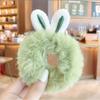 5pcs Cute Winter Plush Hairbands High-value Hair Rope, High Elastic Hair Band Ideal Choice for Christmas, New Year Decorations