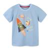 Kinderkleidung T-Shirts Kinder Cartoon Aufdruck T-Shirts Sommer Gestrickte Baumwolle Rundhals Jungen Oberteile