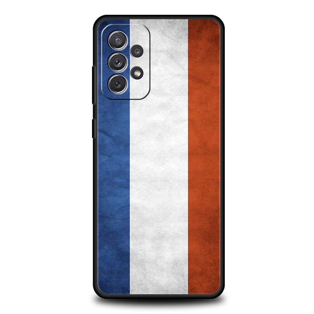 Phone Case For Samsung Galaxy A15 A13 A51 A71 A41 A31 A21S A03S A05 A35 A55 A23 A25 A33 A53 A73 5G Cover France Flag
