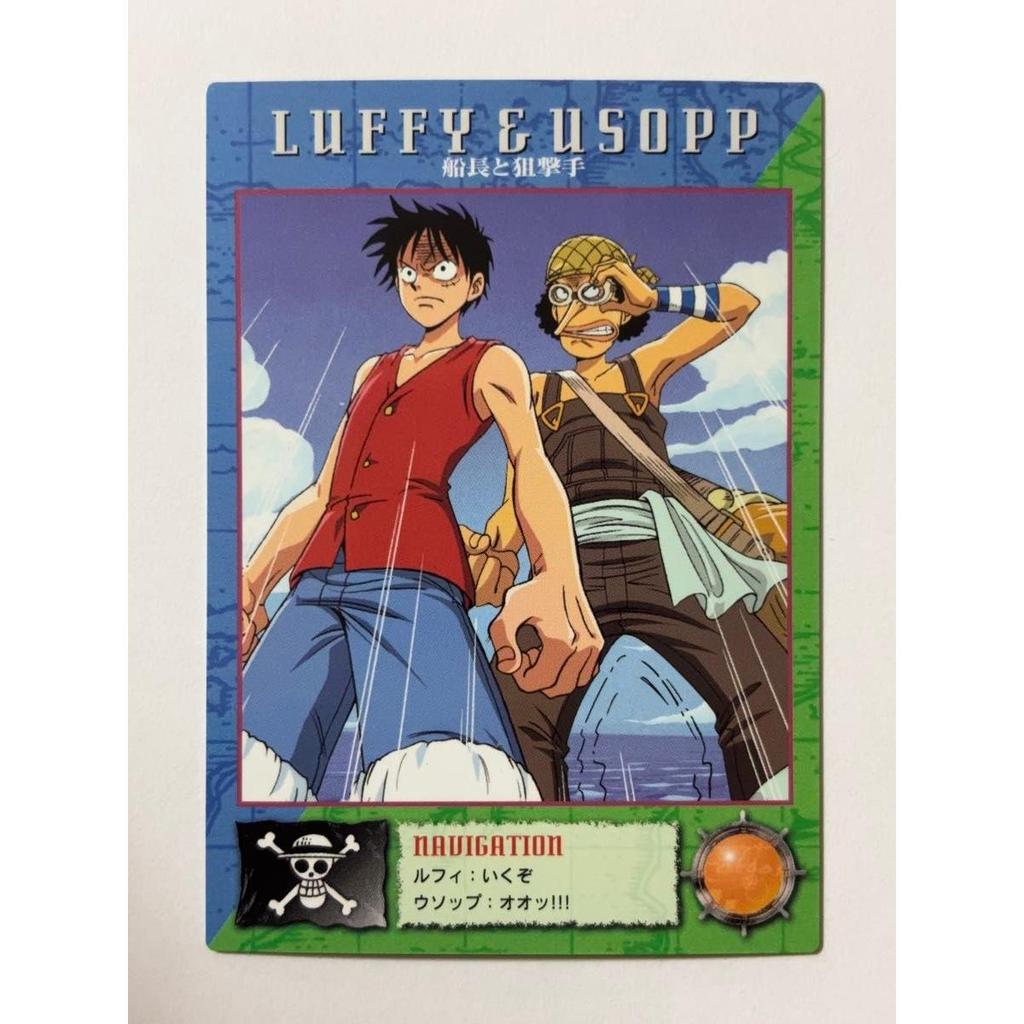 Used ONE PIECE Carddas Masters Luffy Usopp "Captain and Sniper" No.23