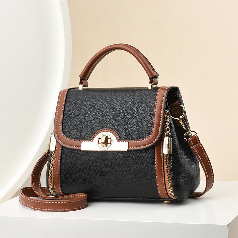 2023 New Style Women's Bag Urban Minimalist Colorblock Korean Version Ins Shoulder Crossbody Handbag