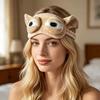 Cartoon Pattern Eye Cover Plush Comfort Blindfold Gifts Sleep Mask  Travel Rest