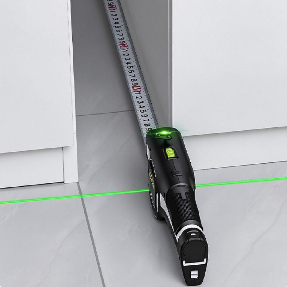 Rechargeable Laser Tape Measure Sturdy Construction Laser Rangefinder  For Builder