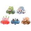 Baby Sofa Chair Cartoon Animals Baby Seat with Leg Holes Handles Non-Slip