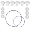 Belt Plastic Wheel Screws 9-100-1017 Replacement Belt Kit For BlackMax 360380 Pool Cleaners Garden Outdoor Living Pools Spas