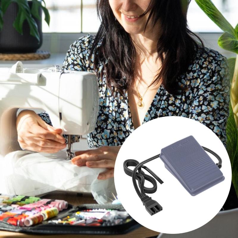 Universelles Drei-Pin-Nähmaschinen-Fußpedal mit robustem Design und Sicherheitsabdeckung für den Heim- und Profieinsatz