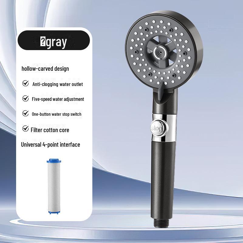 Hochdruck-Turbo-Duschkopf-Set mit großem Wasserausstoß
