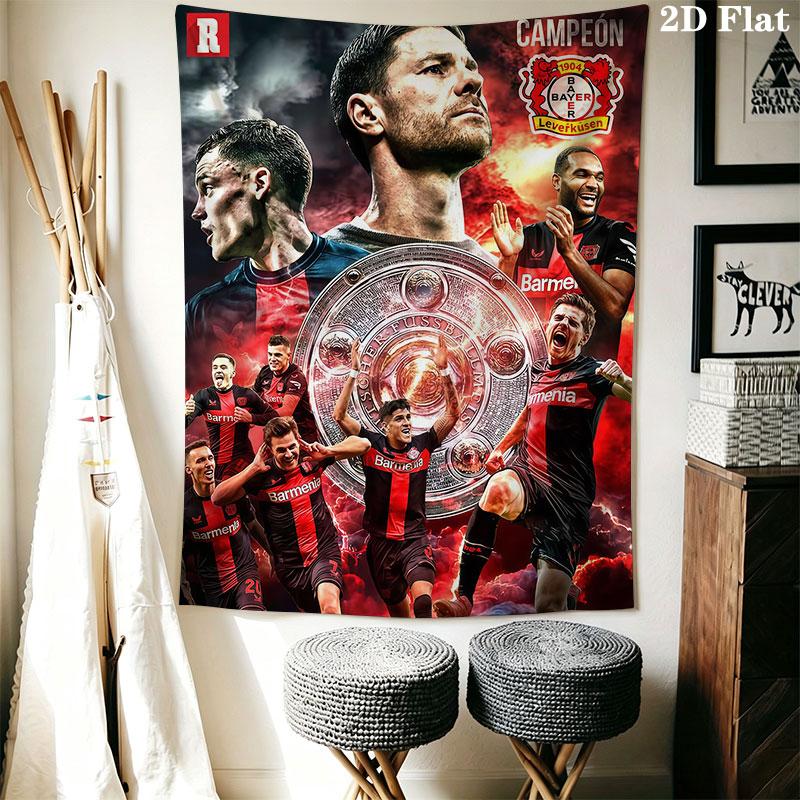 Bayer 04 Leverkusen Wall Hanging Printed Fabric Blanket Decorative Tapestries for Bedroom Living Room Home Decor