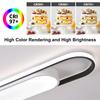 Wumaoxy Smart LED Ceiling Light, 72cm Wide, Dimmable, Linear Design, Contactless, 40W Equivalent, Metal, for Kitchens, Living Rooms, Hallways,