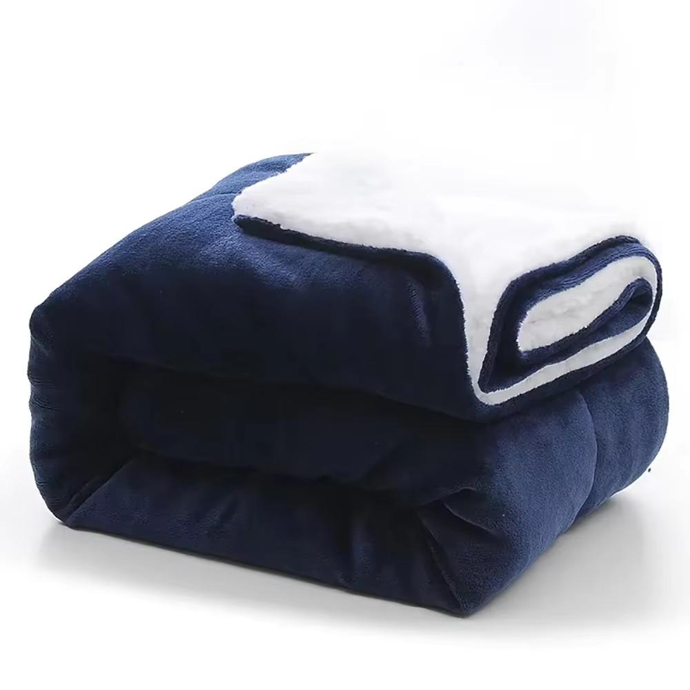 1 Stuk 130X160cm Sherpa Fleece Deken Verdikken Zacht Warm Bed Bank Plaid Dekens Microvezel Winter Bed Deken Voor Kamperen