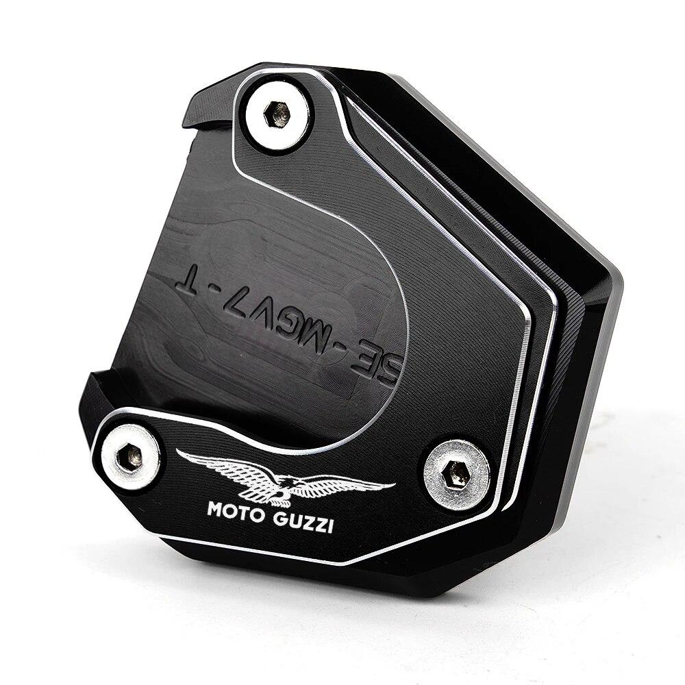 

V85TT для MOTO GUZZI V7 V9 8V 1200 STELVIO V 85 TT V85 TT подставка для мотоцикла, боковая подставка для ног, удлинитель, крышка клапана V7V9 V8-Black