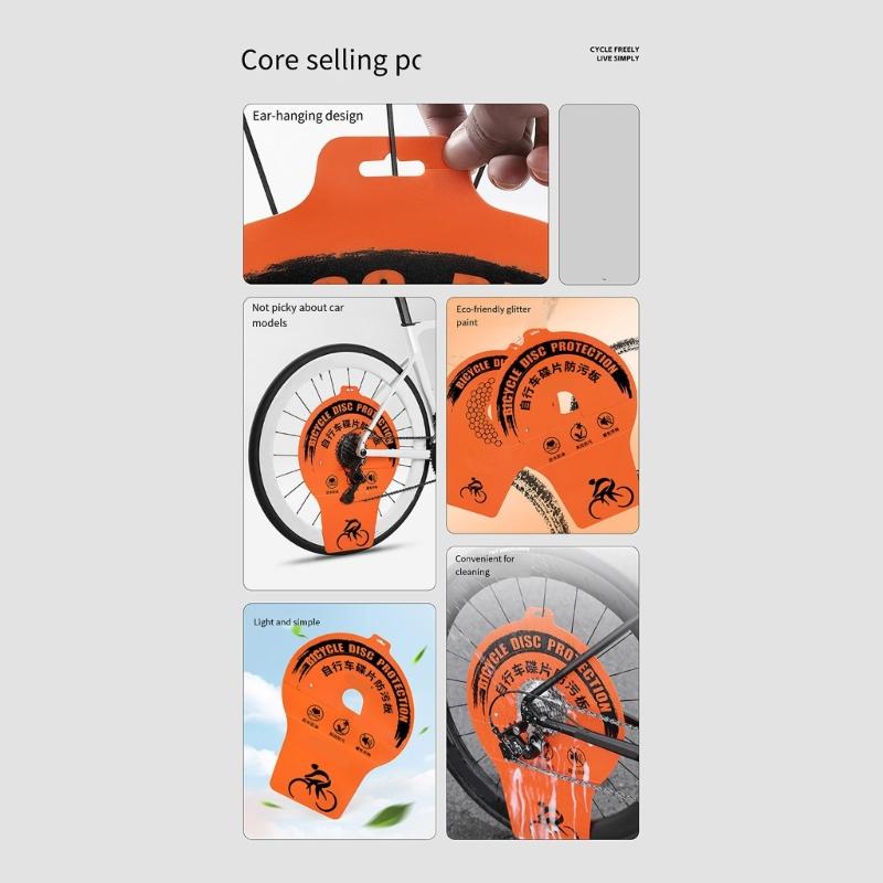 Mountain Bike Washer Cover Bicycles Motorcycle Washing Disc Brake Cleaning Protections Cover Cycling Maintenance Tool