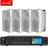 Lingsheng Professional PA System with 200W Amplifier and 4 Wall Speakers