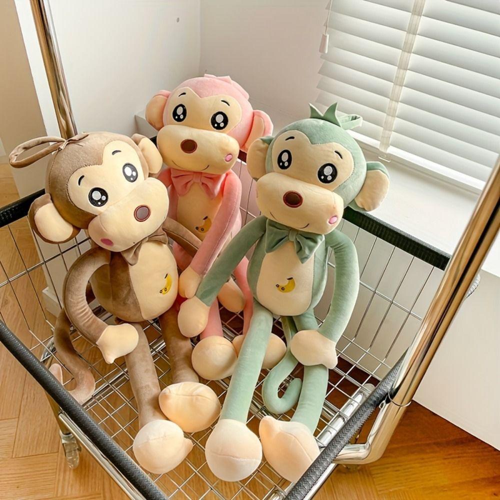 Stuffed Animal Monkey Plush Toy PP Cotton Monkey Plush Doll Monkey Stuffed Animal Doll  Kids Gift