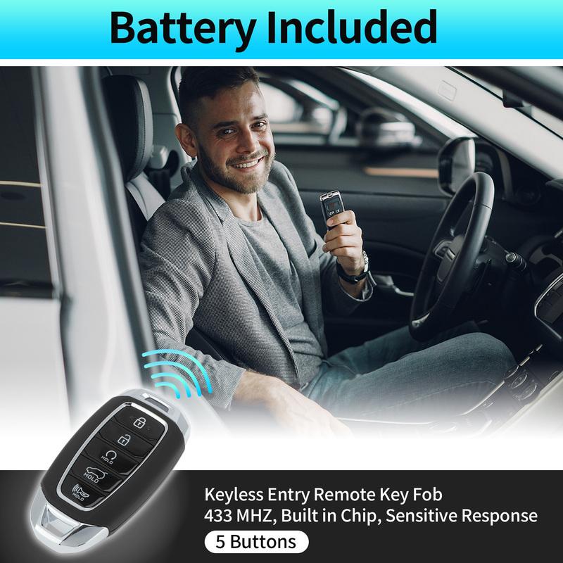 X Autohaux 433 MHz TQ8-FOB-4F29 Keyless Entry Remote Key Fob for Hyundai Palisade -