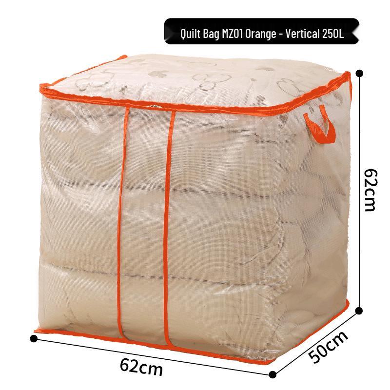 Extra-Large Dustproof & Moistureproof Duvet Storage Bag for Bedroom & Dormitory - Cotton Quilt Organizer
