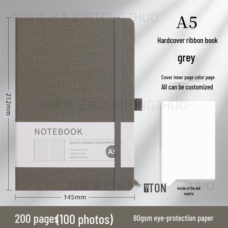 Wysokiej jakości, spersonalizowany notes A5 z gumką do biznesu i biura