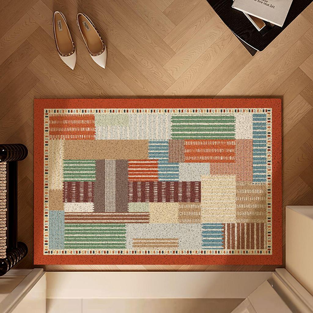 High-End American Style Entrance Door Mat - Silk Loop, Wear-Resistant, Non-Slip, Mud & Dust Removing