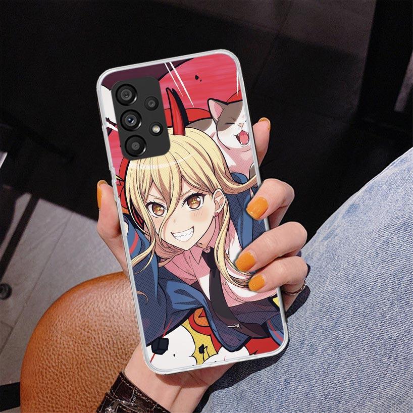 C-Chainsaw Mans Power Phone Case For Samsung Galaxy A52 A32 A22 A12 A51 A31 A50S A30S A20S A10S Note 20 Ultra 10 Plus S10 A72 A7