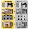 Multi-Layer Desktop Hole Board Storage Rack Stand up Computer Desk Organizer Student Dormitory Bookcase Horizontal Shelf Holder