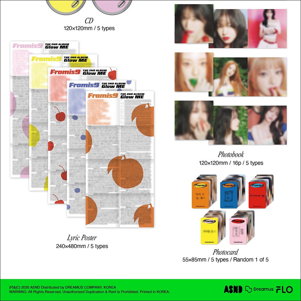fromis_9 [Glow ME] Fruit Ver. 2nd Album + Free Gift