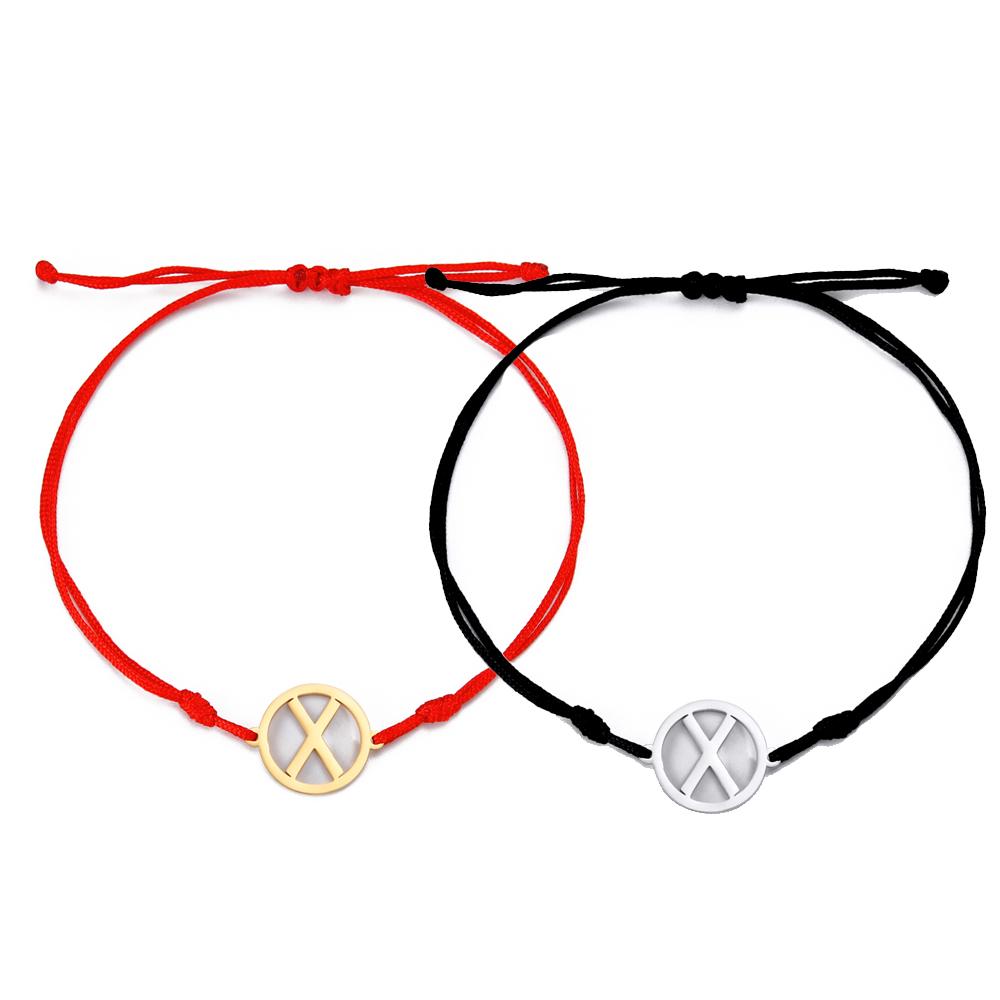 

Vintage Nordic Runes Letter Bracelet Stainless Steel Charm Bracelet Rope Chain Ancient Patron Saint Amulet Jewelry Gifts Black Rope