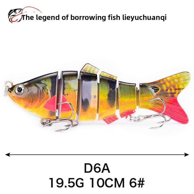 Simulated Multi-section Fish 10cm-6-6 Sections Luya Bait, Hard Bait, Fake Bait