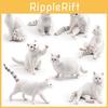 Cartoon Cat Pvc Sculpture With Realistic Form For Home Display Gift Childrens