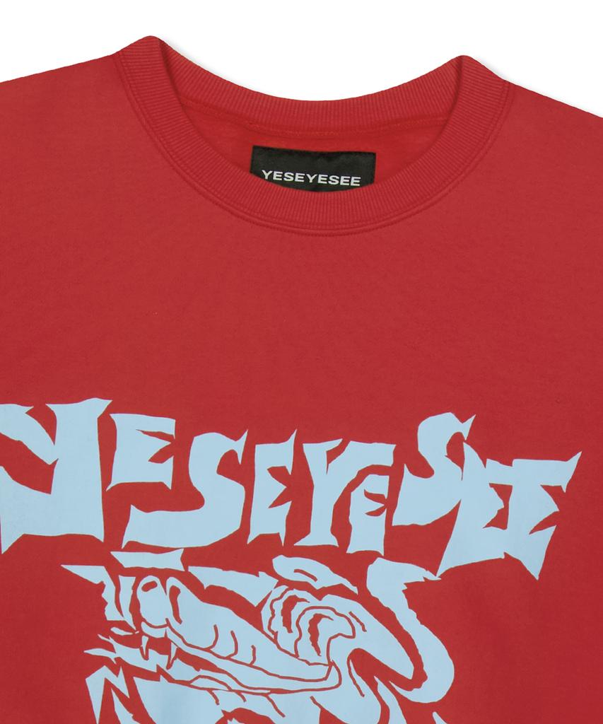 YESEYESEE Y.E.S Python Sweatshirt Red