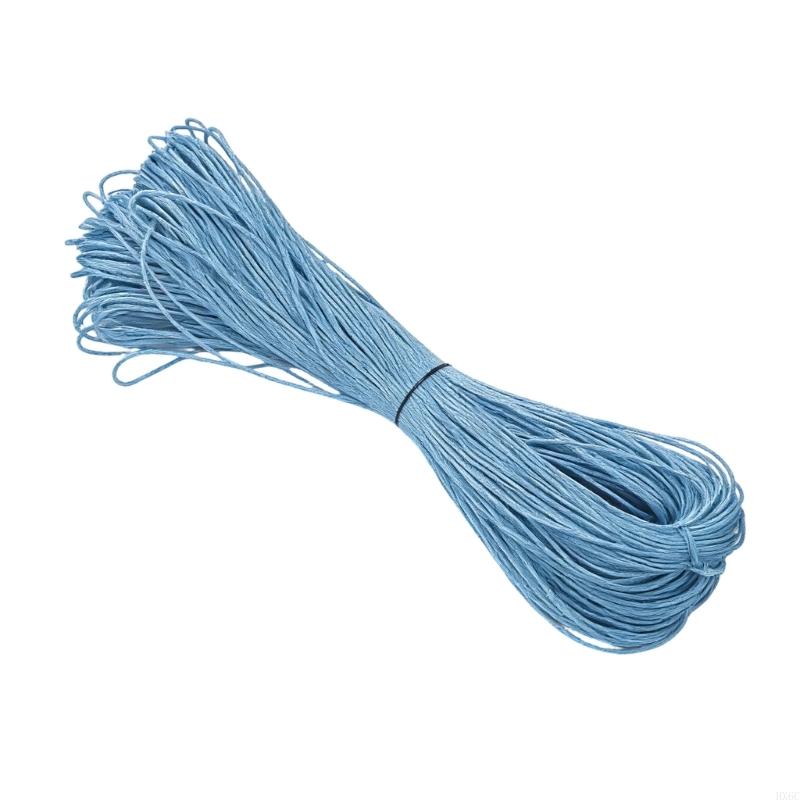 Multipurpose Cotton Waxed Thread 65.61yardX1mm Braiding Cord String for Jewelry Making Home Decoration and Gift Wrapping HX6C