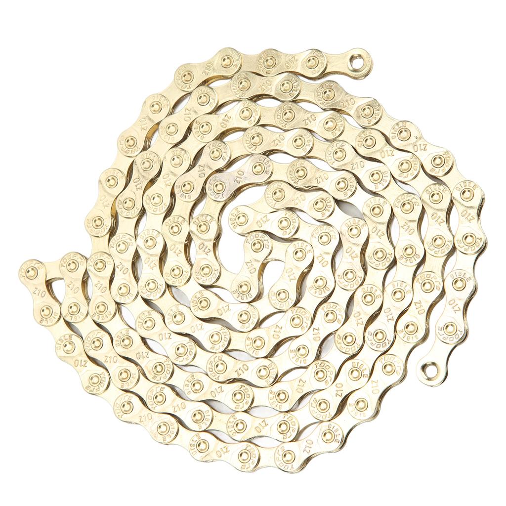Bike Chain 116 Links 10 Speed Electroplating Rust Protection Mountain Bike Chain for Mountain Road Bike