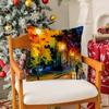 Leonid Afremov Oil Painting Pillow Case Silky Short Plush With Invisible Zipper Dustproof Sofa Cushion Cover For Home Decor