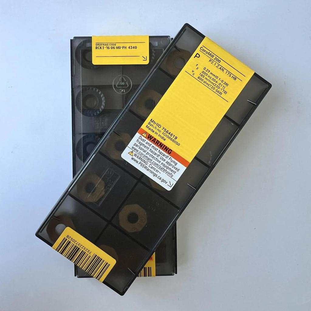 Original Sandvik / RCKT1606M0-PH 4340 CNC Lathe Carbide Blade 10 PCS