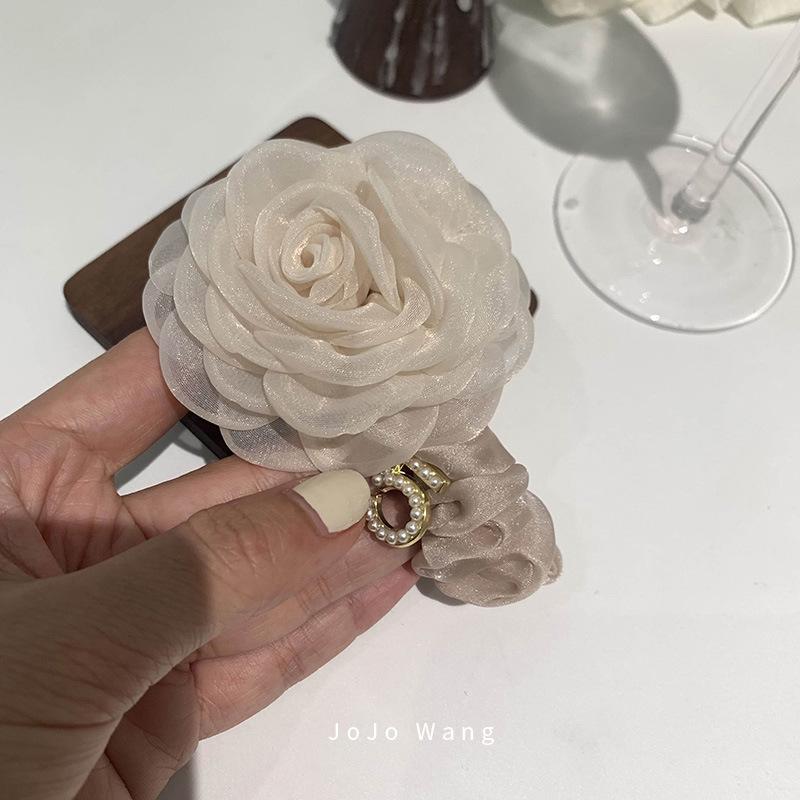 

Сяосянфэн Камелия Круг Толстой Кишки, Элегантная Повязка для Волос, Аксессуар для Волос, Головной Убор, Резинка для Волос, Подросток