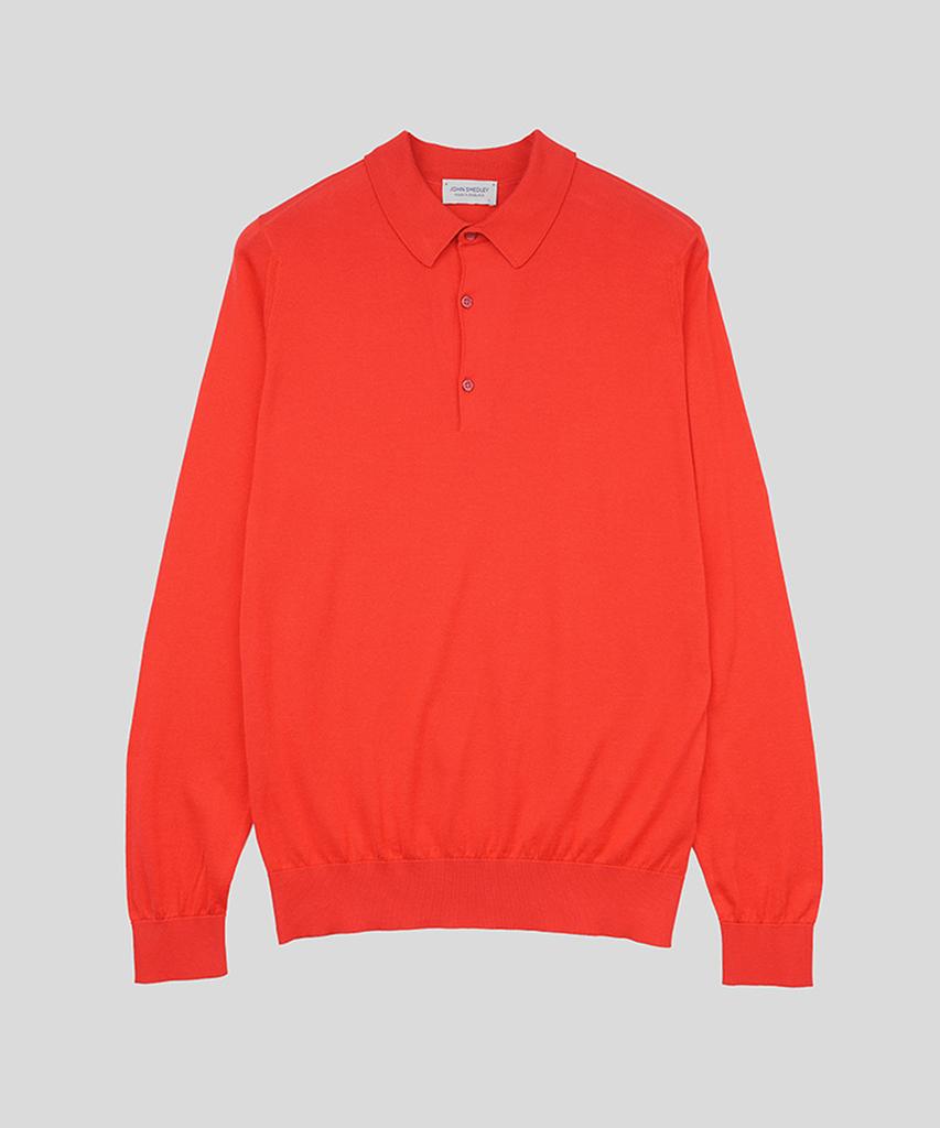 Jonseumedeulli Bradwell Sea Island Cotton Long Sleeves Polo Shirt Heritage One 9 Colors (C Type)