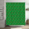 GAEGreen Pattern Shower Curtain, Bathroom Decor, Waterproof Fabric, Flower Print, Home Accessories Custom Size Available