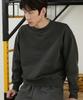Chaebteoegseu Pigment Overshoulder Airhole Sweatshirt (Charcoal)