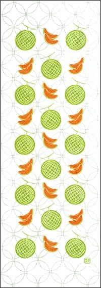 

Dyeing Anbo Hand Towel Melon Shippo Authentic Dyed 100% Cotton Tokuoka Made in Japan 35cm x 100cm