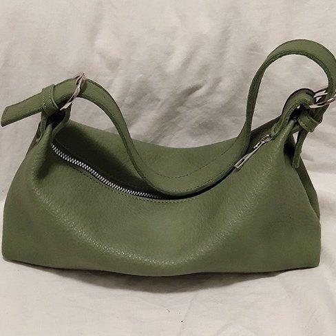 

Casual Foreign Style Single Shoulder Underarm Versatile Handbag Women S Messenger Bag Bag Tide зелений