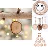 10 X Natural Wood Slice Christmas Tree Ornament Hanging Decor Diy Craft Gift Tag