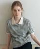 YUPPE Button Stripe T-Shirt_Ivory