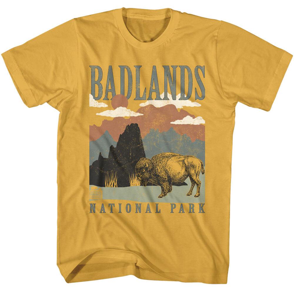 United States Badlands National Park South Dakota Buffalo Men T Shirt S