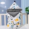 Newborn Swaddle Blanket With Texture Warm Winter Cotton Fleece Wrap Infants 0-12 Months