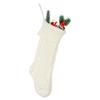 European and American Wool Knitted Socks Large 46CM Christmas Gift Bag Decoration Candy Christmas Socks