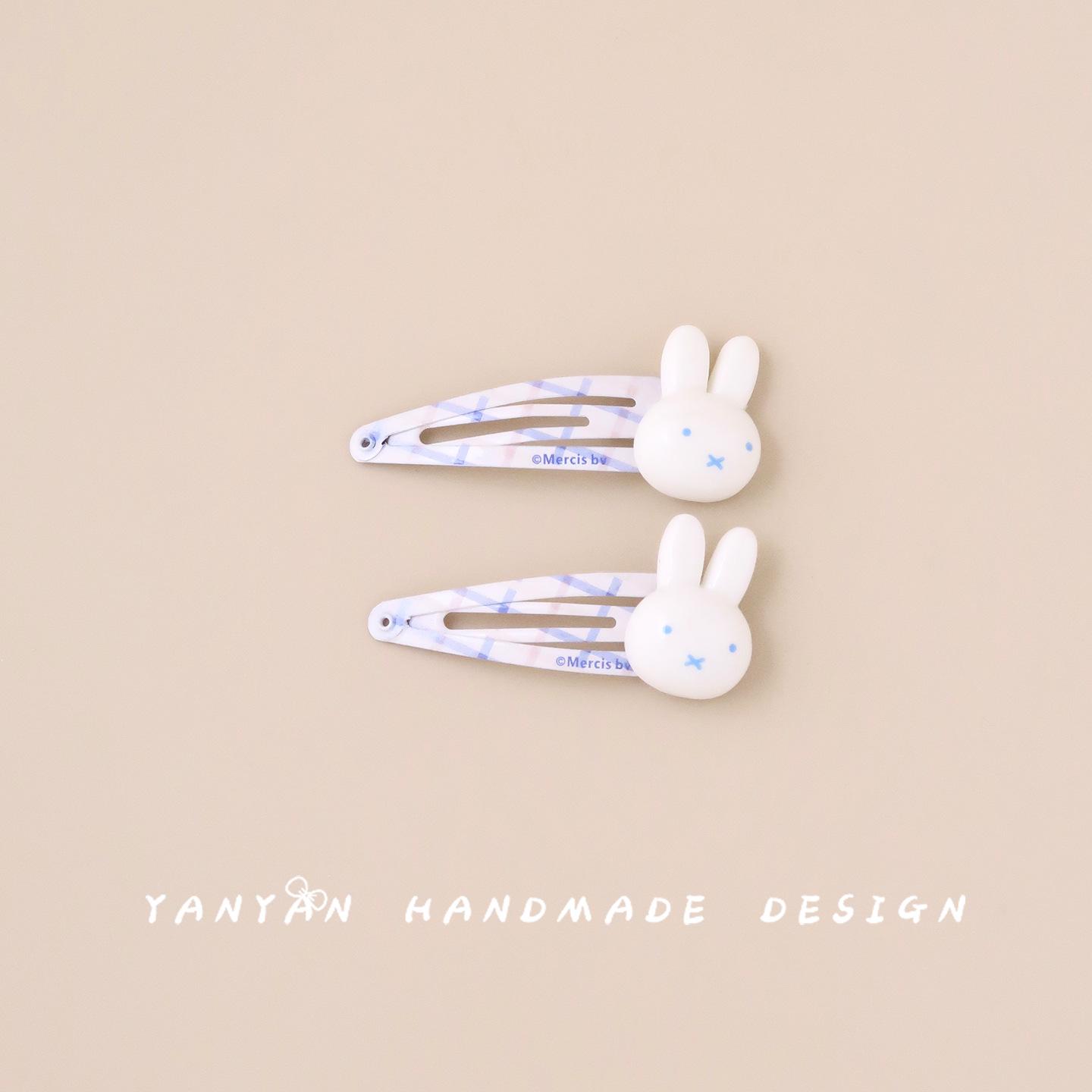 

Adorable Rabbit Hair Clip for Girls - Snap Clip for Flyaways and Baby Bangs One Set
