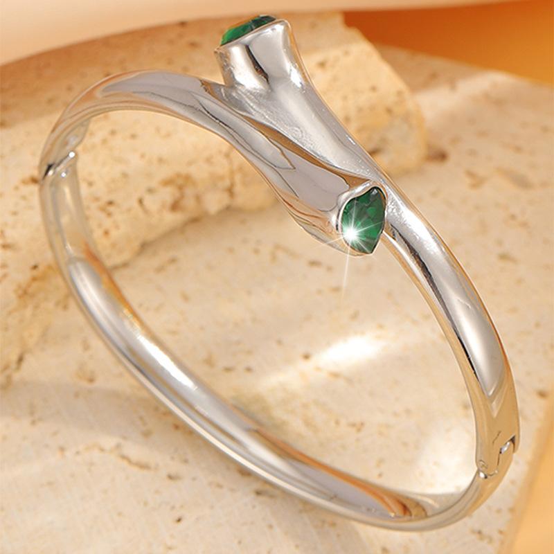 European and American High-end Emerald Ancestral Light Luxury Hair Bracelet for Loving Women