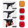 Bicycle Expression Tail Light with Brake Sensor Waterproof USB Rechargeable Universal MTB Road Mountain Bike Cycling Night Riding Warning Rear Lamp