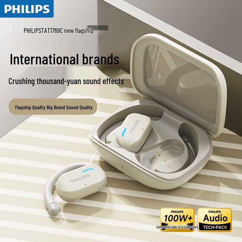 Philips TAT1769 Wireless Ear-hook Bluetooth Earphones